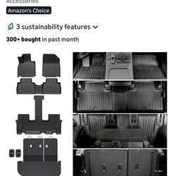 Floor Mats for 2020-2025 Hyundai Palisade 7/8 Passenger HOUCLEMIC