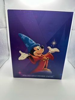 D23 Gold Member Sorcerer Mickey Figurine