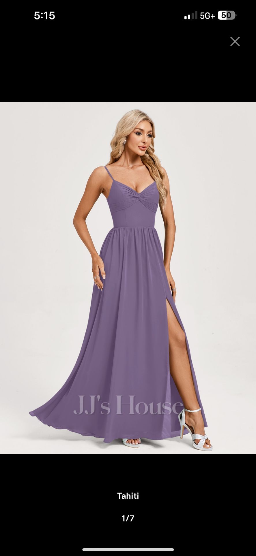 JJ’s House lavender Formal Maxi Dress