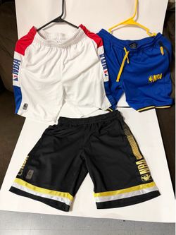 Lots of 3 NBA Youth Basketball Shorts Boys Size L 14-16