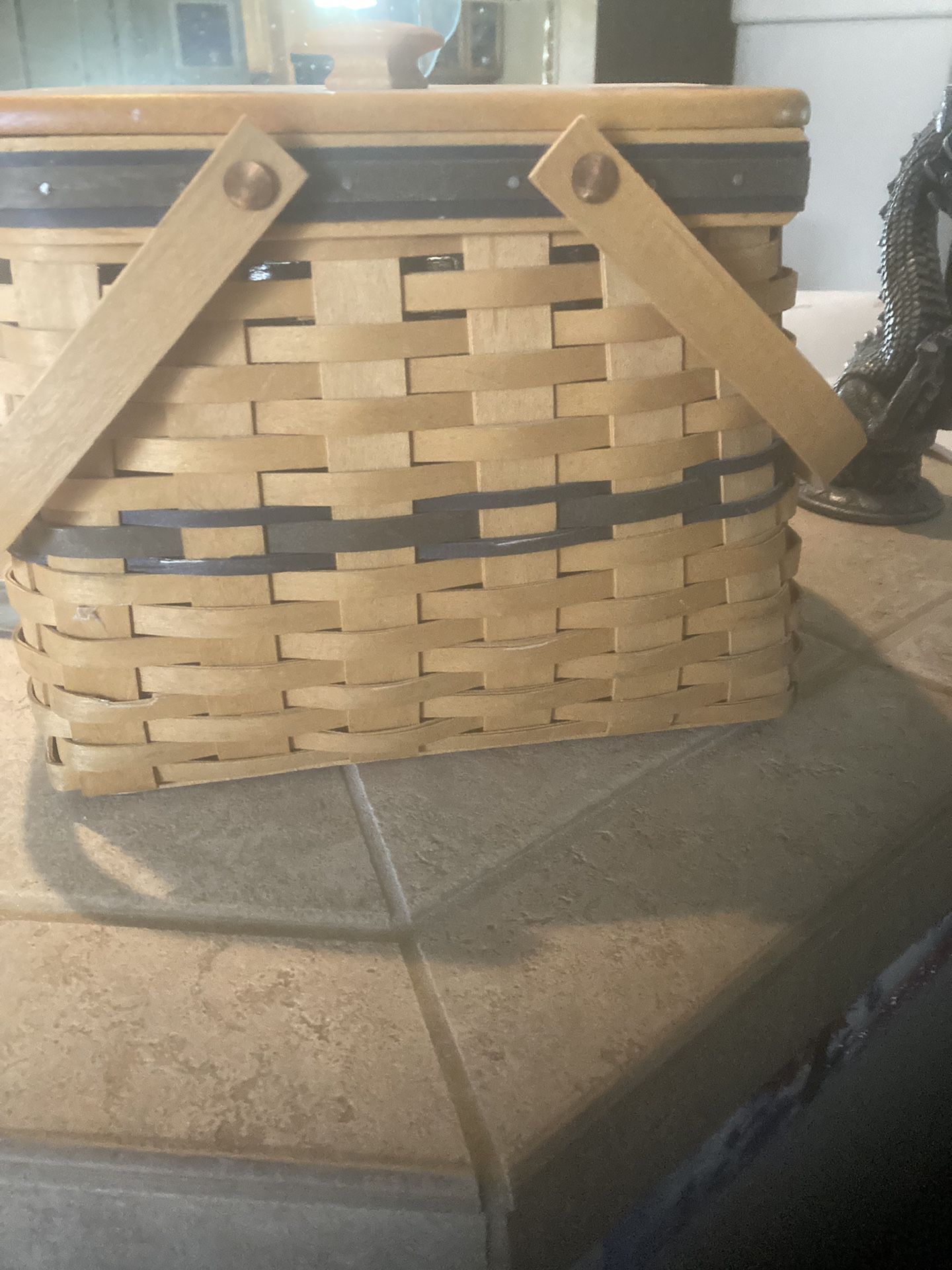 Longaberger Covered Basket 