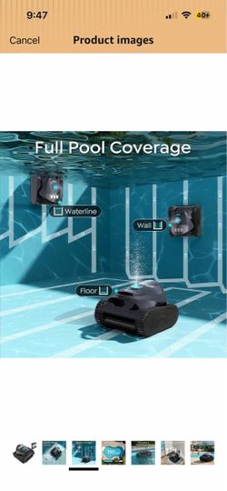 Brand New C1 All-New 2026 Cordless Robotic Pool Cleaner, Wall & Waterline Cleaning, Strong Suction, Triple-Motor, Multi Cleaning Modes, Ideal for Ingr