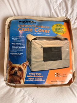 Pet Indoor/Outdoor Dog Crate Cover Tan