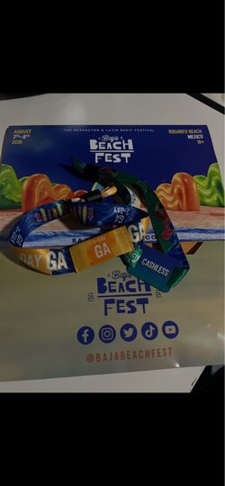 Baja beach 3 day wrist band