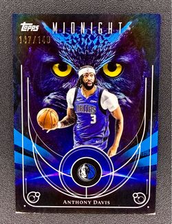2025-26 Topps Midnight Anthony Davis #NO-2 Night Owls Morning /149 Mavericks