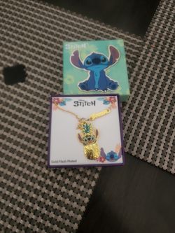Stitch Golden Necklace 