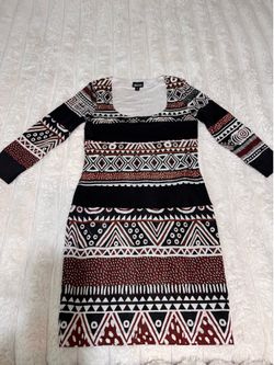 Vestido estampado geométrico
