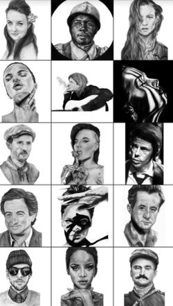 Custom portrait sketches made to order