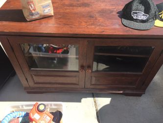 Solid wood entertaining center