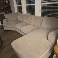 Grey colored couch W/ Chaise