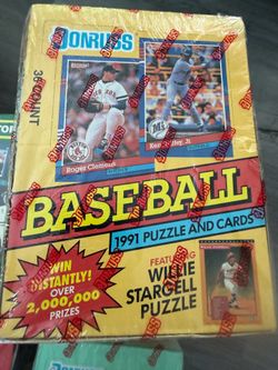 🔥 1991 Donruss Baseball Wax Box (Yellow Variation)