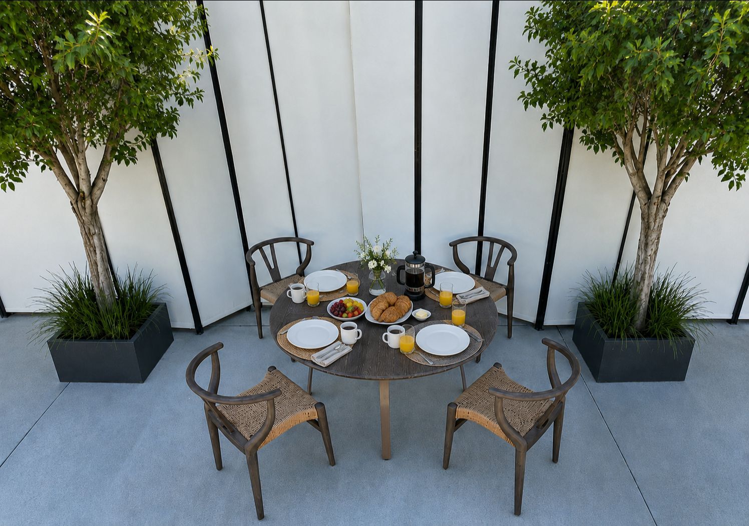 🔥 New Luxury Ming Dinning Table Outdoor Patio Set $550 for all 5 pieces 🔥