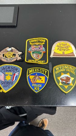 Law enforcement police patches new