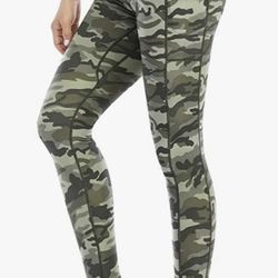 High Waisted Print Yoga Leggings (L)