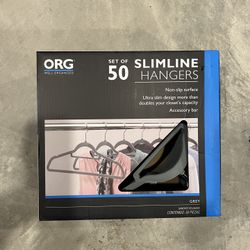 Org Set Of 50 Slimline Hangers