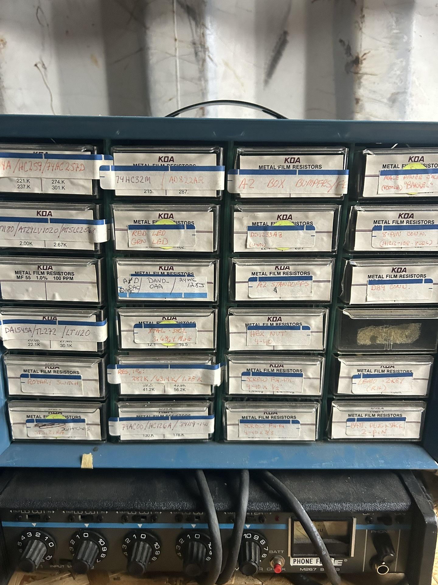 Multiple Surface Mount Component Drawers 