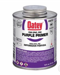 Oatey Purple Primer For CPVC/PVC 16 OZ