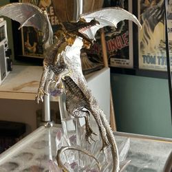 Solid Silver Dragón Statue