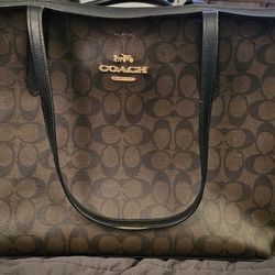 Brown C Coach Bag