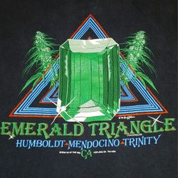 Original Pre-Legalization Vintage Emerald Triangle Calif.~ Unisex Cotton Tee XL 420 