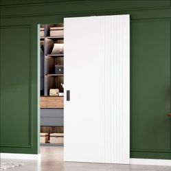 40in Concealed Barn Doors Hidden Ghost Sliding Door with Hardware