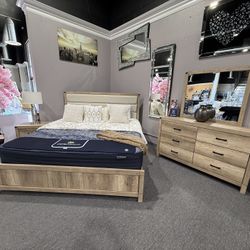 4 PC KING BEDROOM SET 