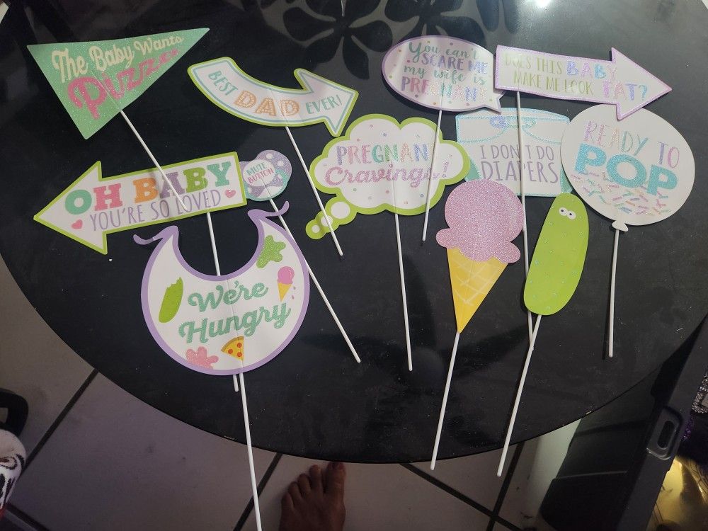 Baby Shower Photo Booth Props