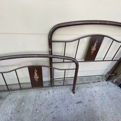 Antique Vintage Headboard And footboard  NO FRAME  