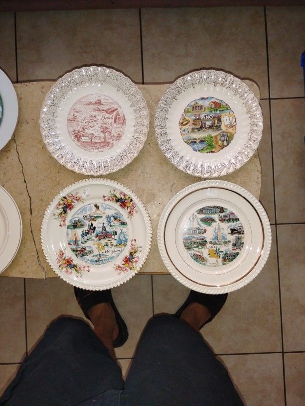 Antique Plates Made In The 1960's