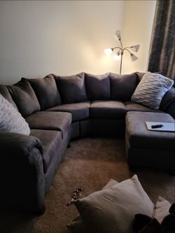 Grey  2 Piece Sectional Sofa