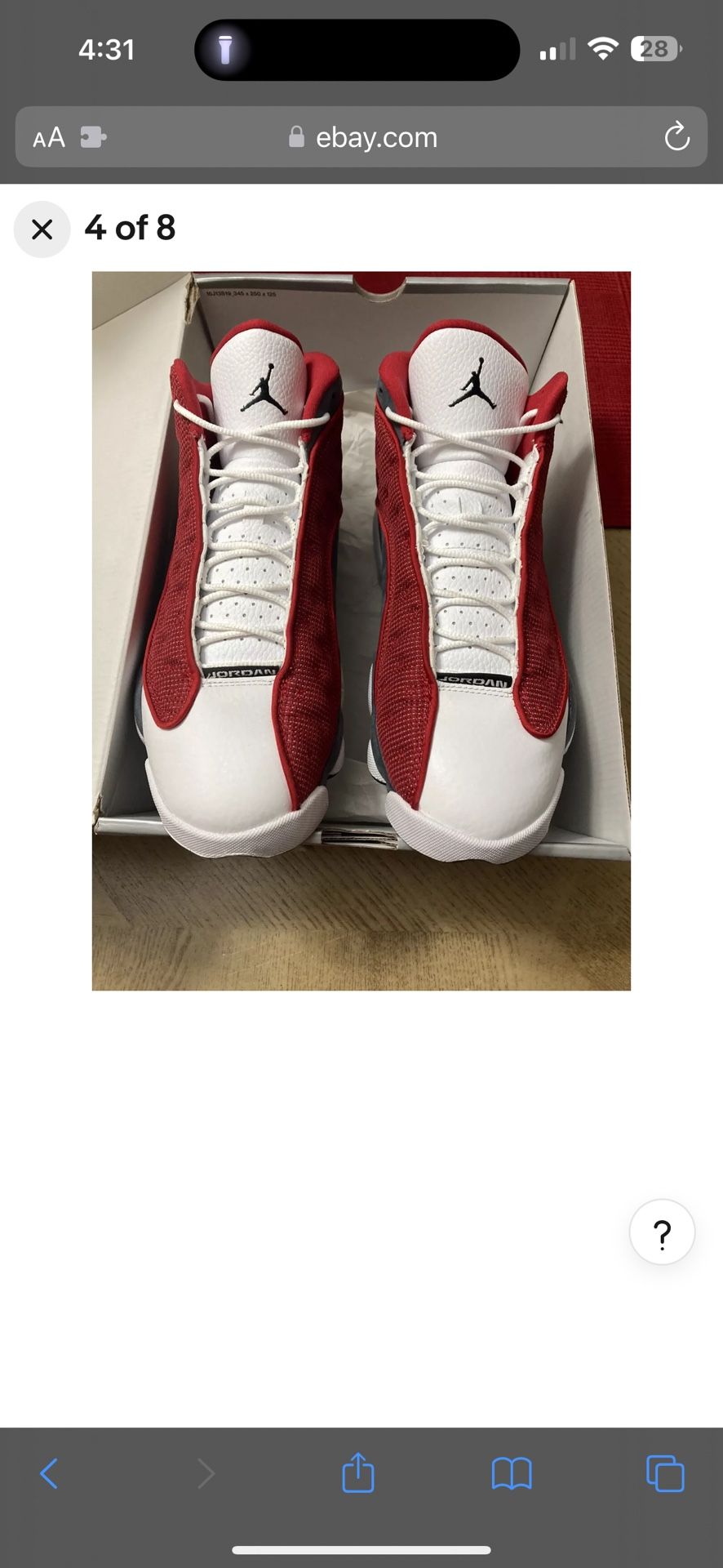 Air Jordan 13 Red Flint Size 10.5