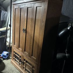 Oak Armoire 