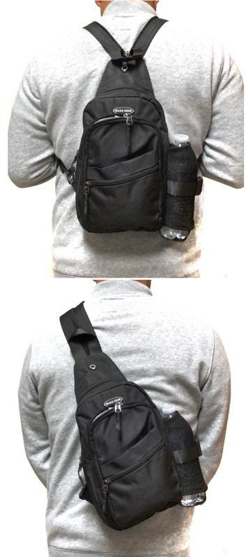 Brand NEW! Black Small Crossbody/Side Bag/Sling/Pouch Converts To Backpack Style For Everyday Use/Outdoors/Hiking/Biking/Sports/Gym/Work/Traveling