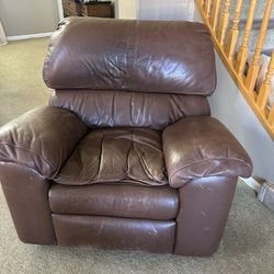 Arizona Leather Rocking Recliner