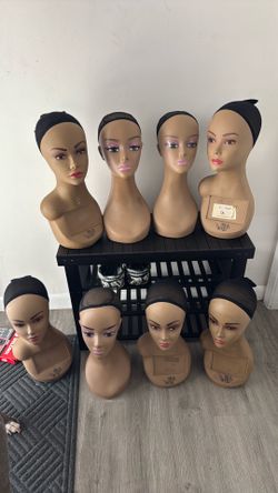 Wig heads- lots of them