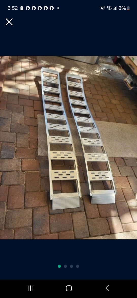 12"×90" 1500lb. Aluminum Fixed S curved Track. (Rampas)
