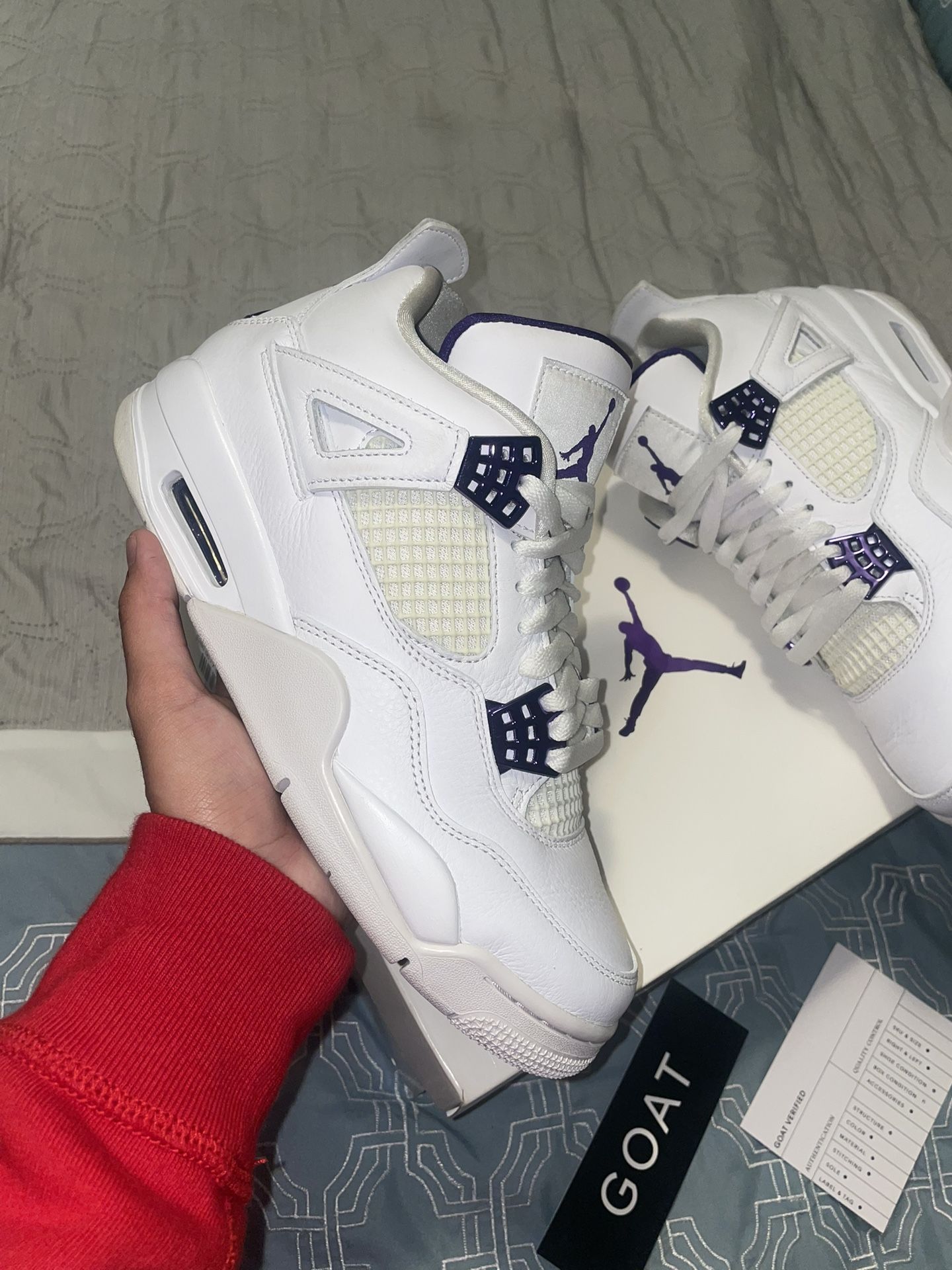 Jordan 4 Purple Metallic