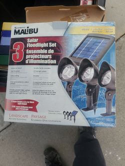 Malibu Solar Floodlight Set of 3