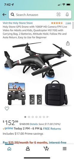 Holy Stone Drone - HS 110G for Sale in Woodinville, WA - OfferUp