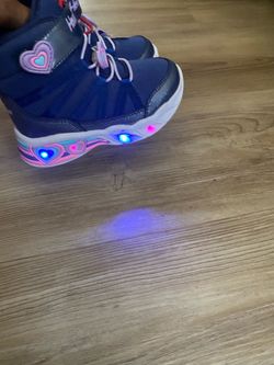 Skechers Girls Light-Up High-Top Sneakers