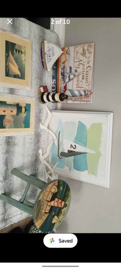 Coastal /Beachy home Decorations gently used