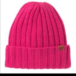 Bickley and Mitchell Amsterdam Beanie Wool Hat Nordstrom pink NEW