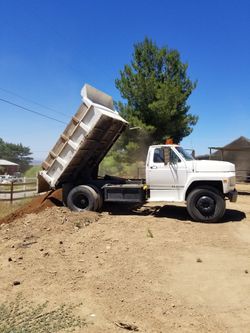 Grass Dirt Concrete Asphalt Dump Truck 