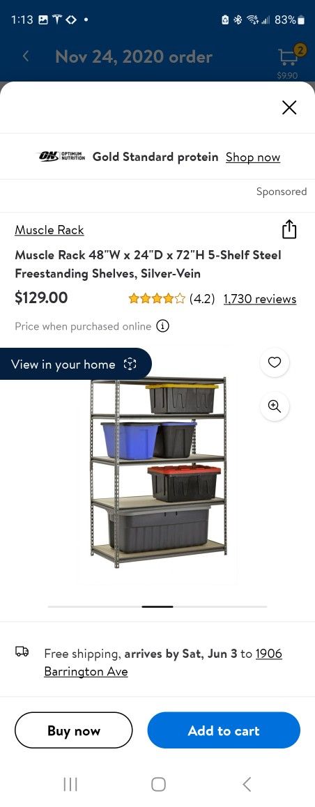 Muscle Rack 5 Shelf