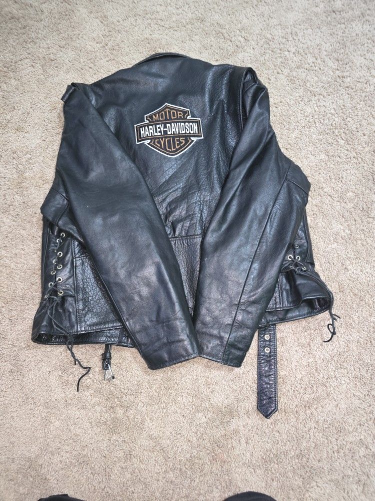 Vintage Harley-Davidson Leather Jacket – Size 46, Pure Attitude 🖤