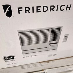 NEW Friedrich 12K BTU A/C + Heat –Brand new. Requires 230/240V outlet.