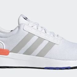 NEW IN BOX! ADIDAS SHOES Racer TR21 White Solar Red, Size 7.5