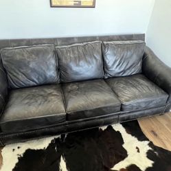 Black Leather Couch