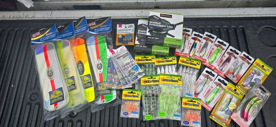 Huge lot of Salmon Fishing Tackle - Scotty, Pro-troll, Gibbs, P-line, Gamakatsu- New - obo