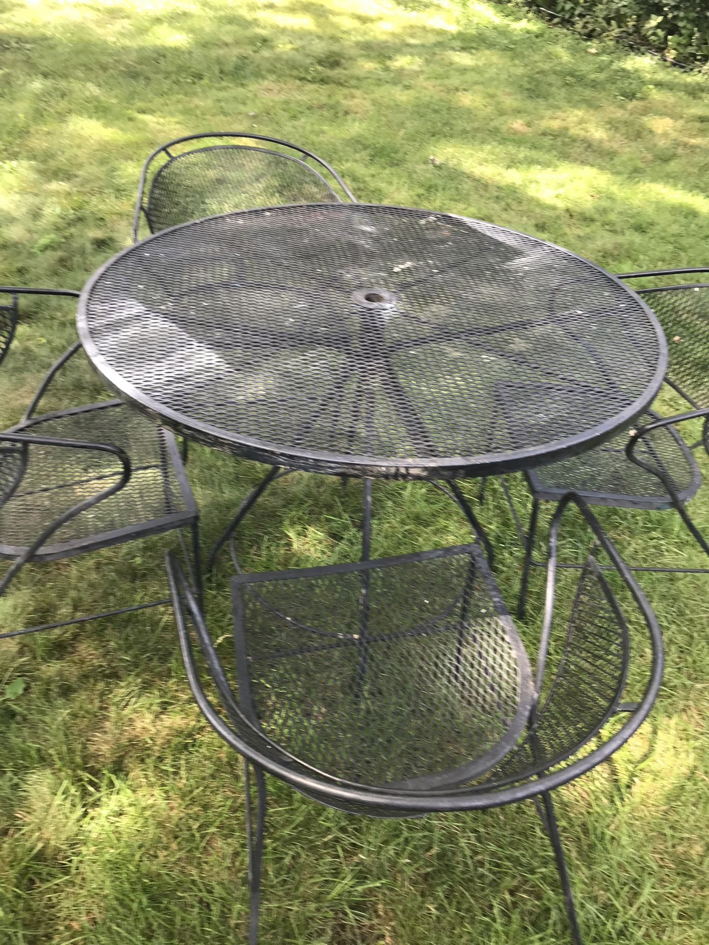 Iron Table And Chairs